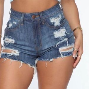 High waisted shorts